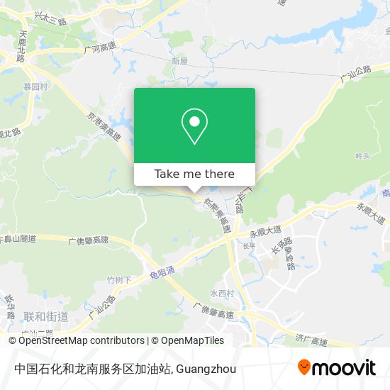 中国石化和龙南服务区加油站 map