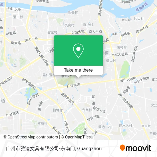 广州市雅迪文具有限公司-东南门 map