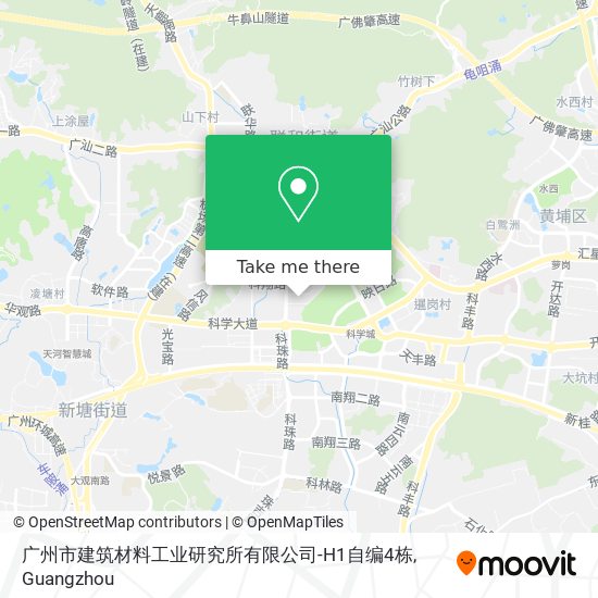 广州市建筑材料工业研究所有限公司-H1自编4栋 map