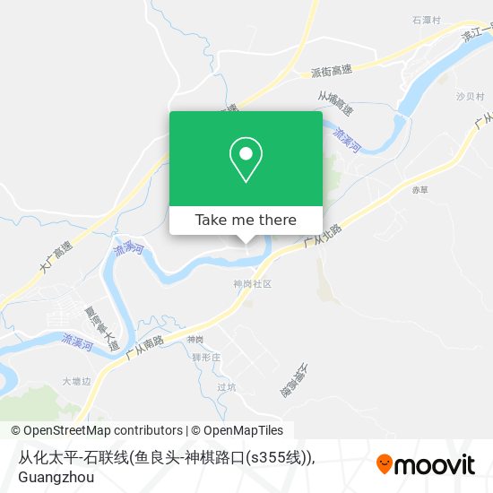 从化太平-石联线(鱼良头-神棋路口(s355线)) map