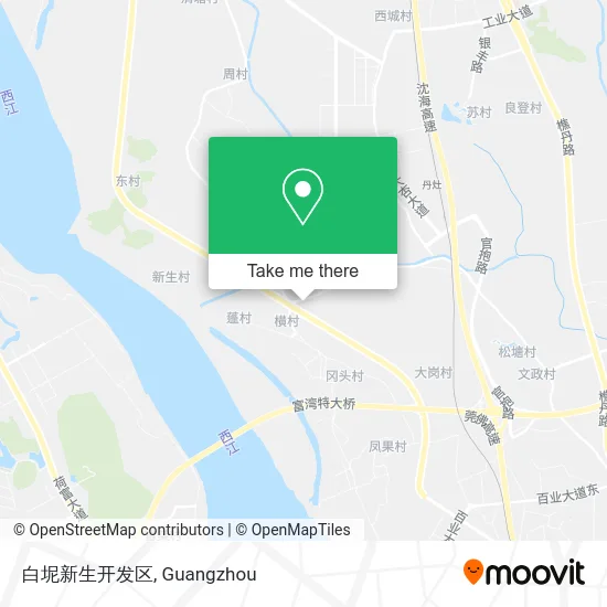 白坭新生开发区 map