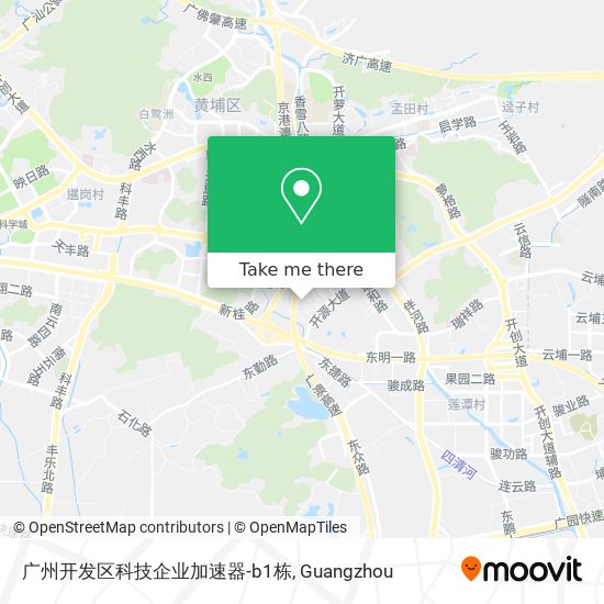 广州开发区科技企业加速器-b1栋 map