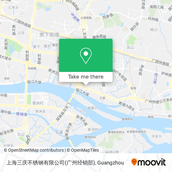 上海三庆不锈钢有限公司(广州经销部) map