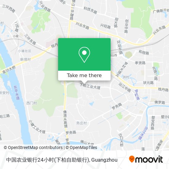 中国农业银行24小时(下柏自助银行) map
