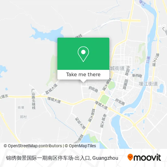 锦绣御景国际一期南区停车场-出入口 map