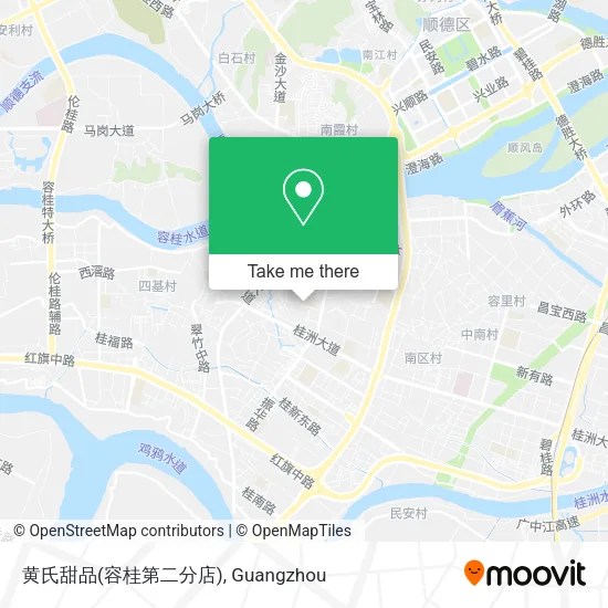 黄氏甜品(容桂第二分店) map