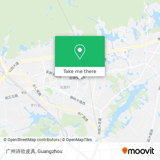 广州诗欣皮具 map