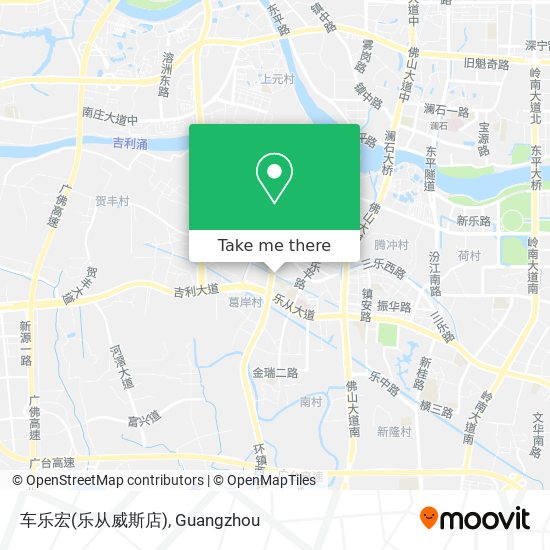 车乐宏(乐从威斯店) map