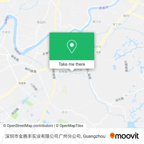 深圳市金惠丰实业有限公司广州分公司 map