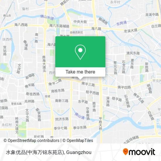 水象优品(中海万锦东苑店) map