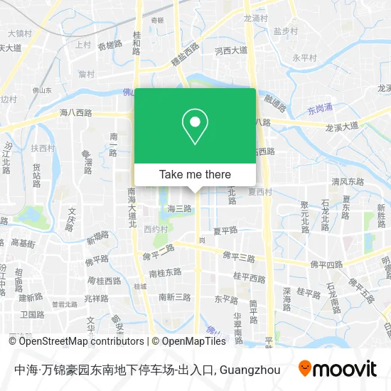 中海·万锦豪园东南地下停车场-出入口 map