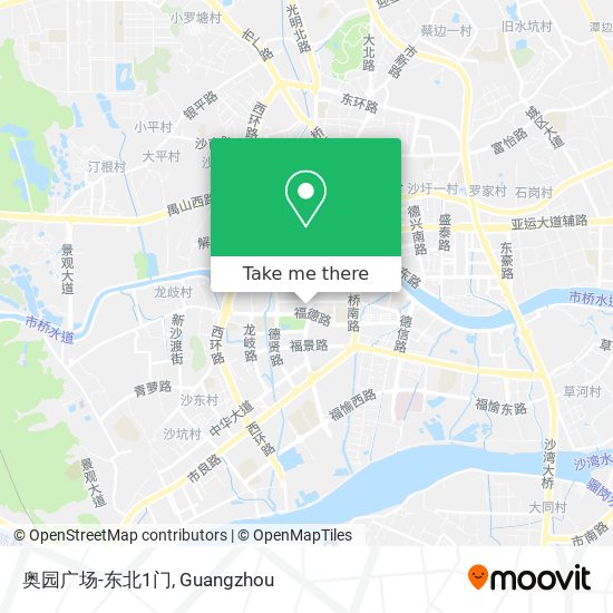 奥园广场-东北1门 map