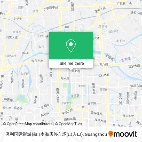 保利国际影城佛山南海店停车场(出入口) map