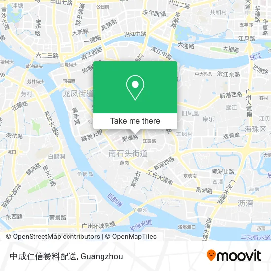 中成仁信餐料配送 map