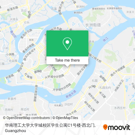 华南理工大学大学城校区学生公寓C1号楼-西北门 map