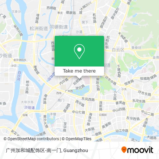 广州加和城配饰区-南一门 map