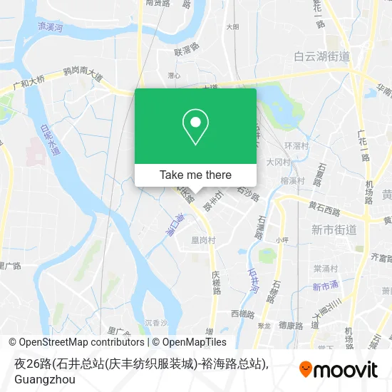 夜26路(石井总站(庆丰纺织服装城)-裕海路总站) map