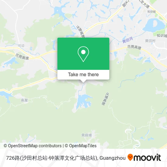 726路(沙田村总站-钟落潭文化广场总站) map
