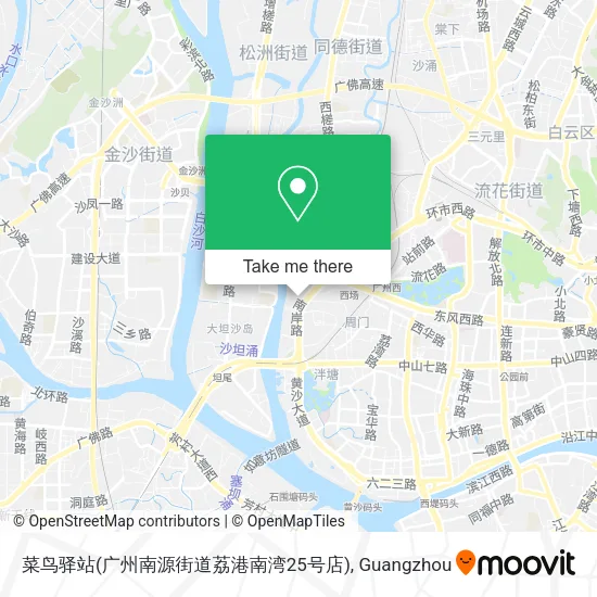 菜鸟驿站(广州南源街道荔港南湾25号店) map