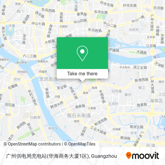 广州供电局充电站(华海商务大厦1区) map