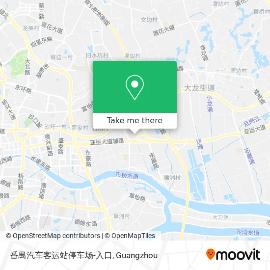 番禺汽车客运站停车场-入口 map