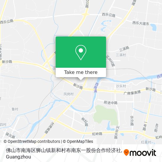 佛山市南海区狮山镇新和村布南东一股份合作经济社 map
