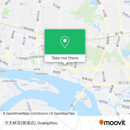 天天鲜花(黄埔店) map