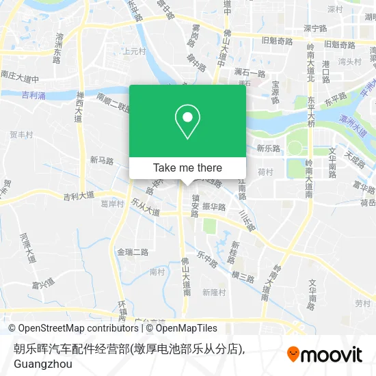 朝乐晖汽车配件经营部(墩厚电池部乐从分店) map