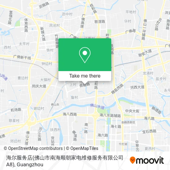 海尔服务店(佛山市南海顺朝家电维修服务有限公司A8) map