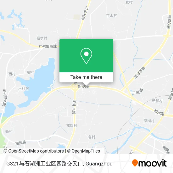 G321与石湖洲工业区四路交叉口 map