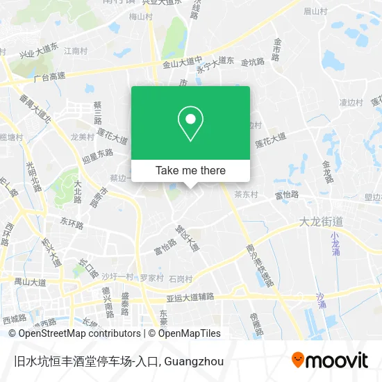 旧水坑恒丰酒堂停车场-入口 map