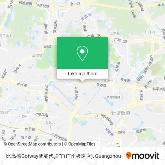 比高德Gotway智能代步车(广州极速店) map