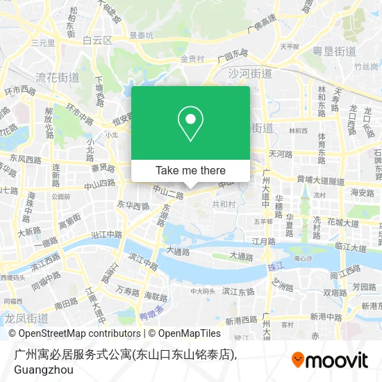 广州寓必居服务式公寓(东山口东山铭泰店) map