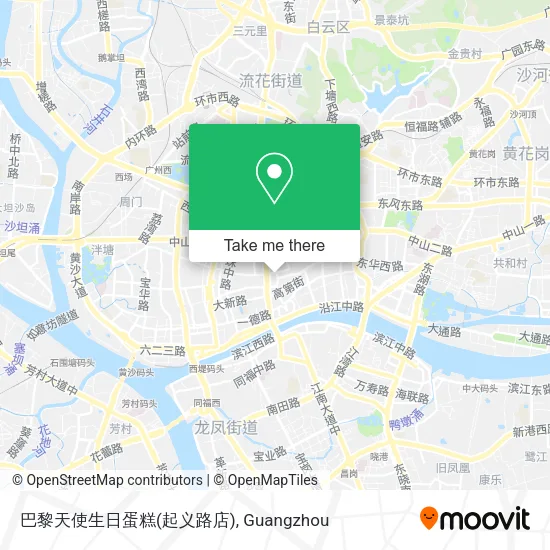 巴黎天使生日蛋糕(起义路店) map
