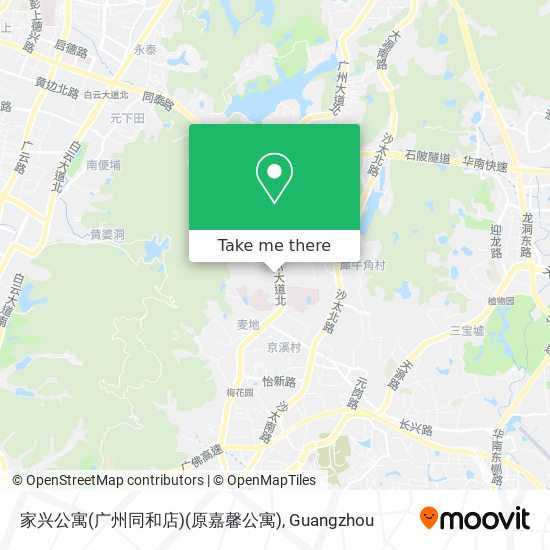 家兴公寓(广州同和店)(原嘉馨公寓) map