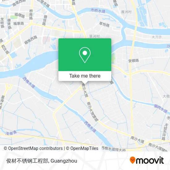 俊材不锈钢工程部 map