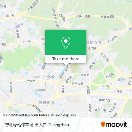 智慧驿站停车场-出入口 map