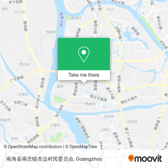 南海县南庄镇杏边村民委员会 map