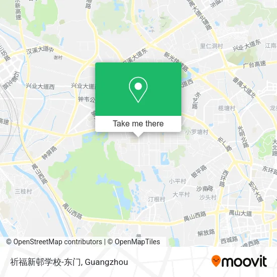 祈福新邨学校-东门 map