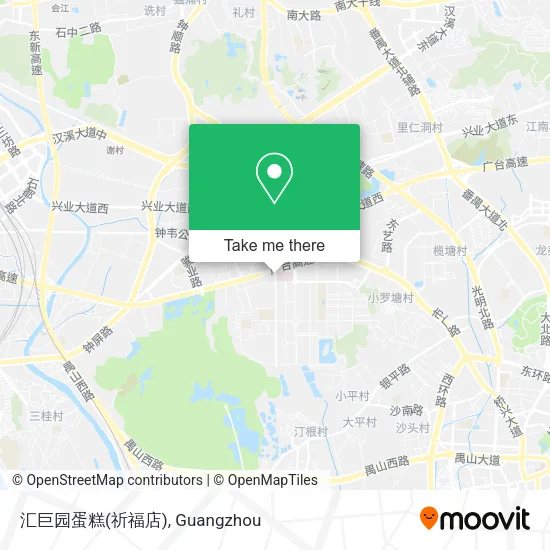 汇巨园蛋糕(祈福店) map