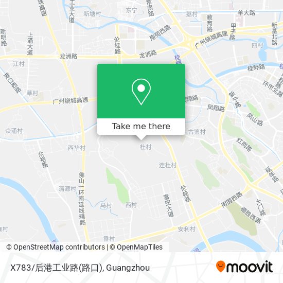 X783/后港工业路(路口) map