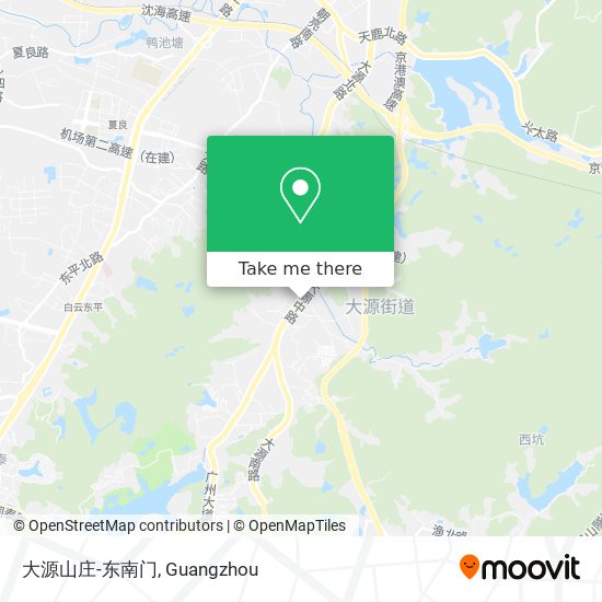 大源山庄-东南门 map