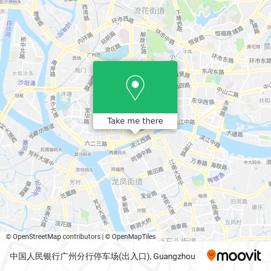 中国人民银行广州分行停车场(出入口) map