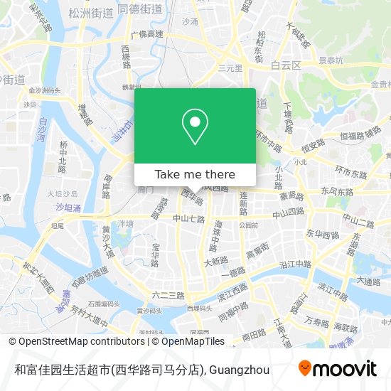 和富佳园生活超市(西华路司马分店) map