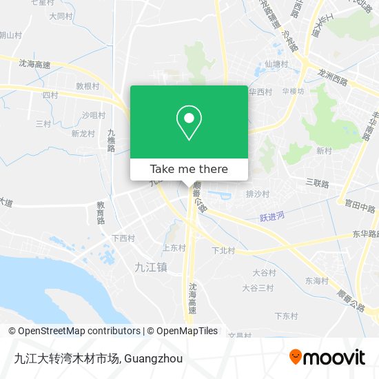 九江大转湾木材市场 map