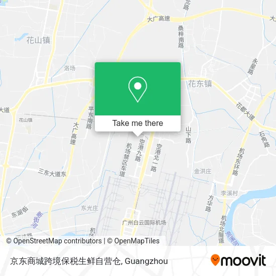 京东商城跨境保税生鲜自营仓 map