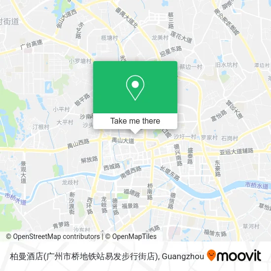 柏曼酒店(广州市桥地铁站易发步行街店) map