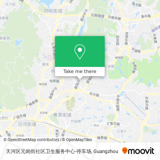 天河区元岗街社区卫生服务中心-停车场 map