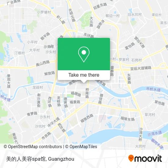 美的人美容spa馆 map