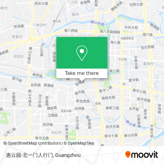 惠云园-北一门人行门 map